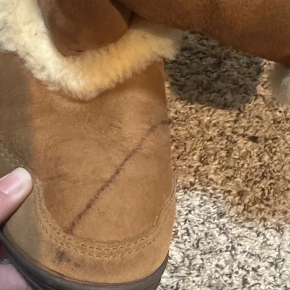UGG Tan Shearling-Lined Winter Boots - Picture 5 of 15